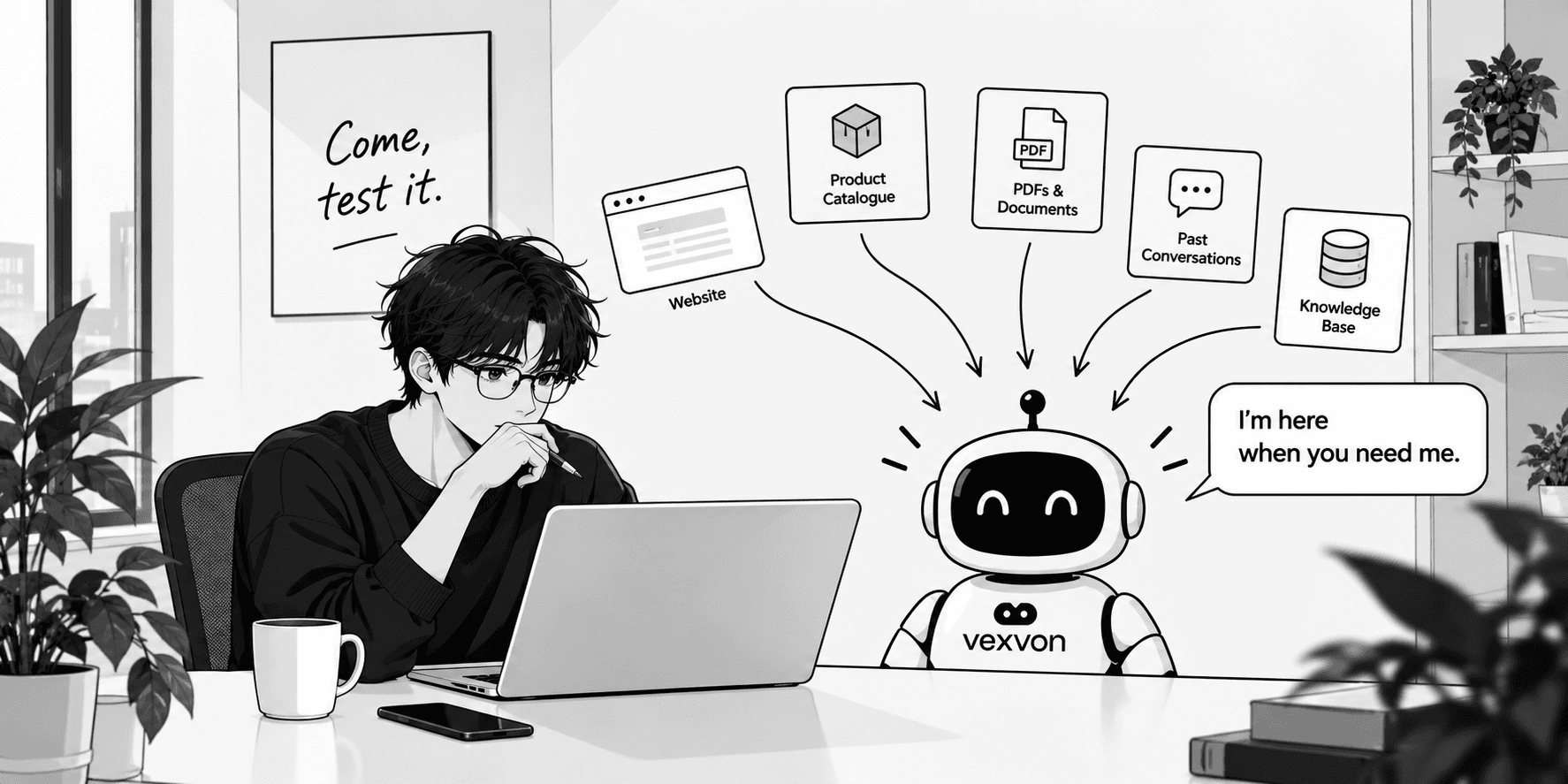 Chatbot cavabı və onun qurulduğu bilik parçaları yan-yana